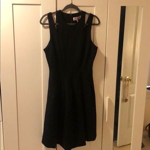 Philosophy black pleated dress